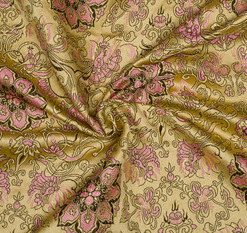 Brokat Chrysantheme, Gold