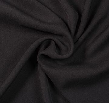 Seiden Crêpe Georgette, schwarz