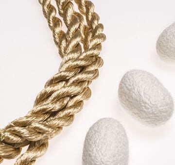 Natur Seidengarn zum Handsticken, beige 63-5