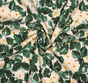 KOKKA japanischer Stoff "Natural garden", grün