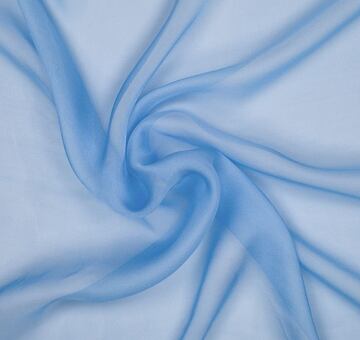 Seidenchiffon, hellblau, 0.5m