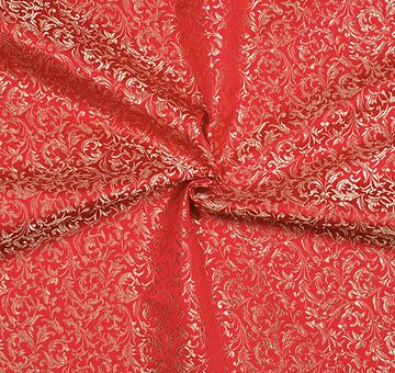 Brokat Ornamente, rot-Gold