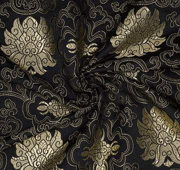 Brokat Seerosen, Gold-schwarz