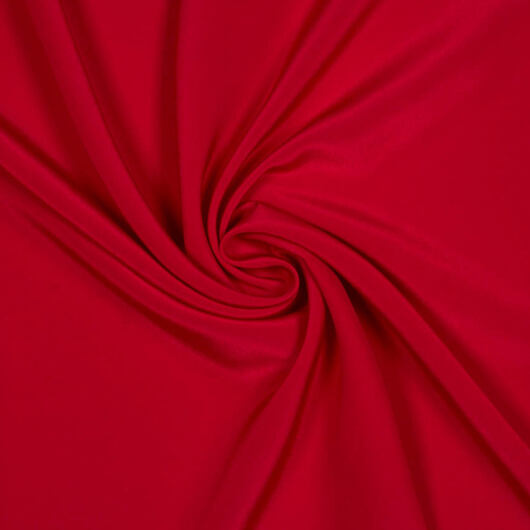Rote Crepe Seide Meterware