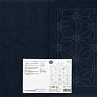 Hana-Fukin Sashiko Sampler 33 x 33 cm ROKKAKUKAMEN, blau