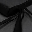 Schwarze Georgette Seide Meterware
